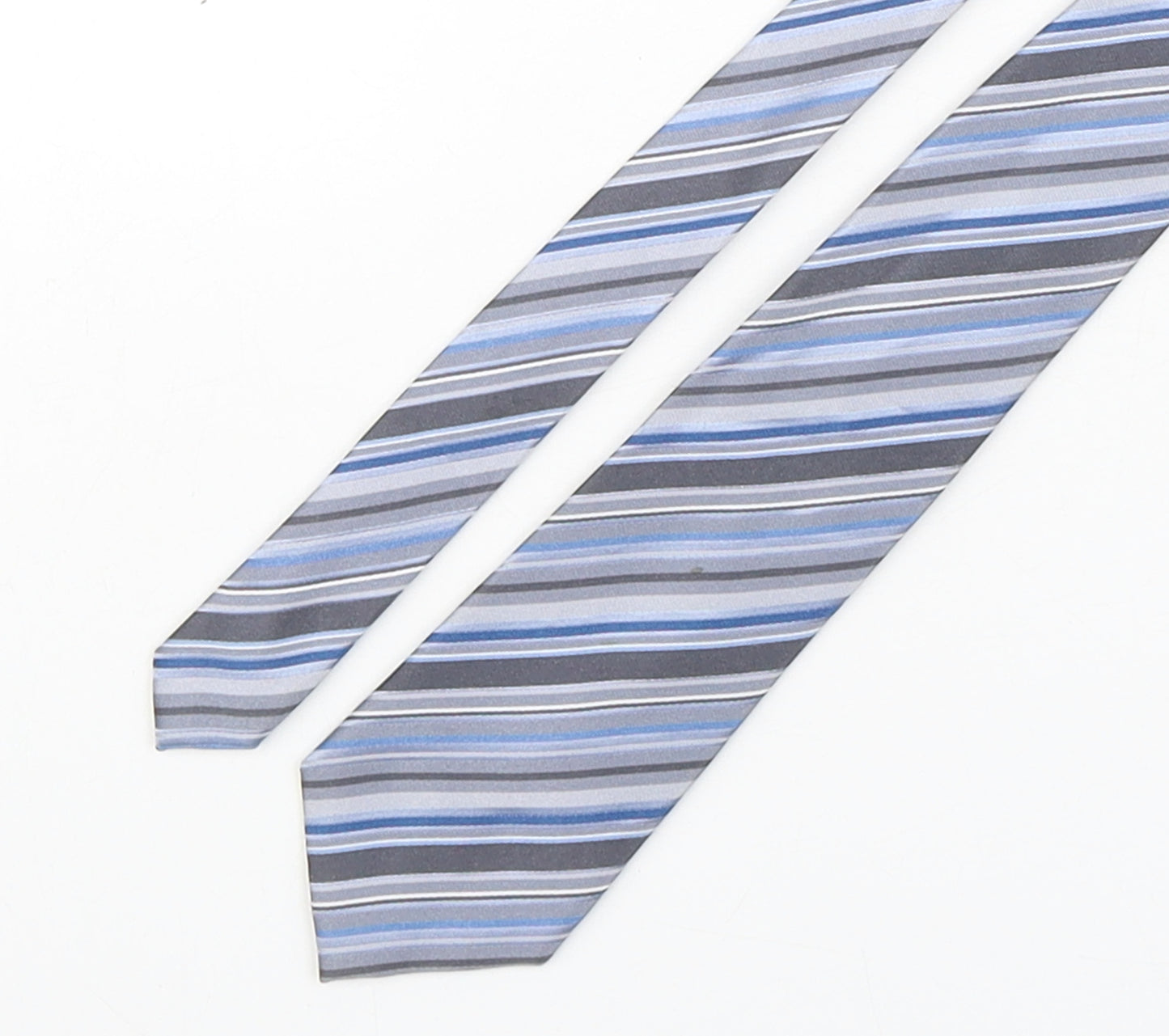 NEXT Mens Multicoloured Striped Silk Pointed Tie One Size