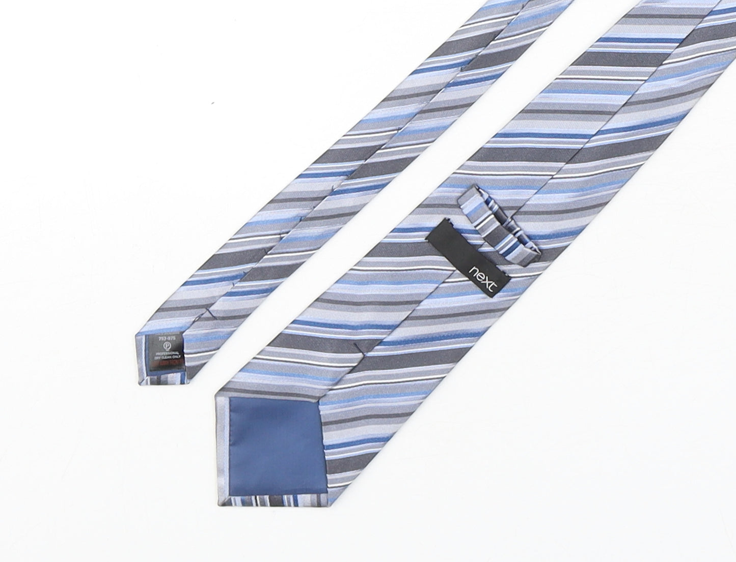 NEXT Mens Multicoloured Striped Silk Pointed Tie One Size
