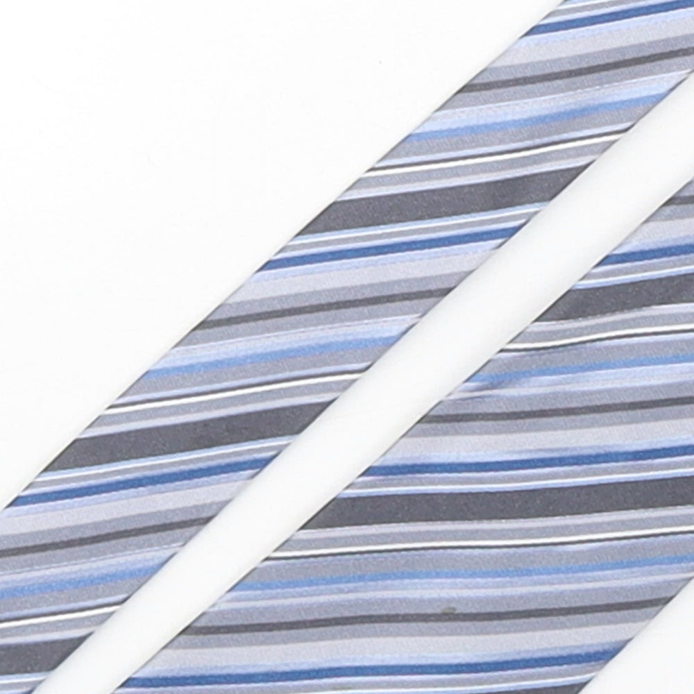 NEXT Mens Multicoloured Striped Silk Pointed Tie One Size