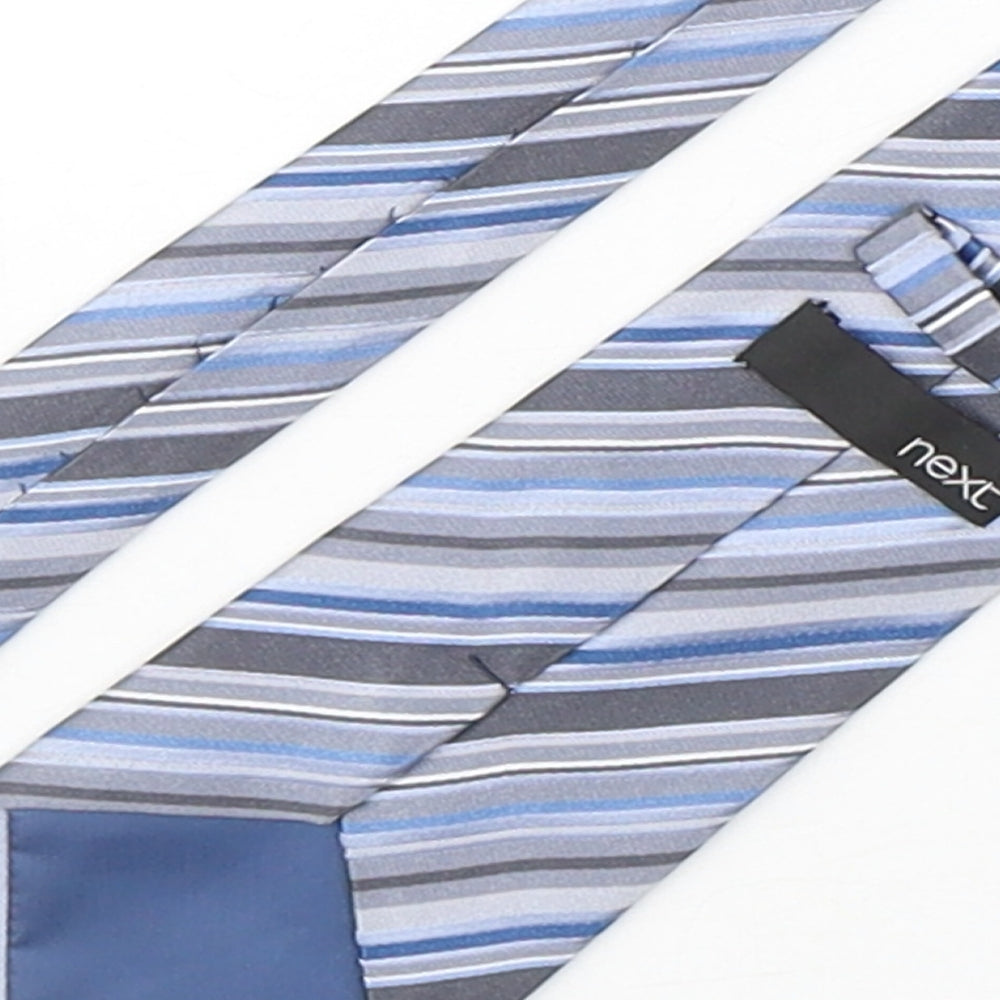 NEXT Mens Multicoloured Striped Silk Pointed Tie One Size