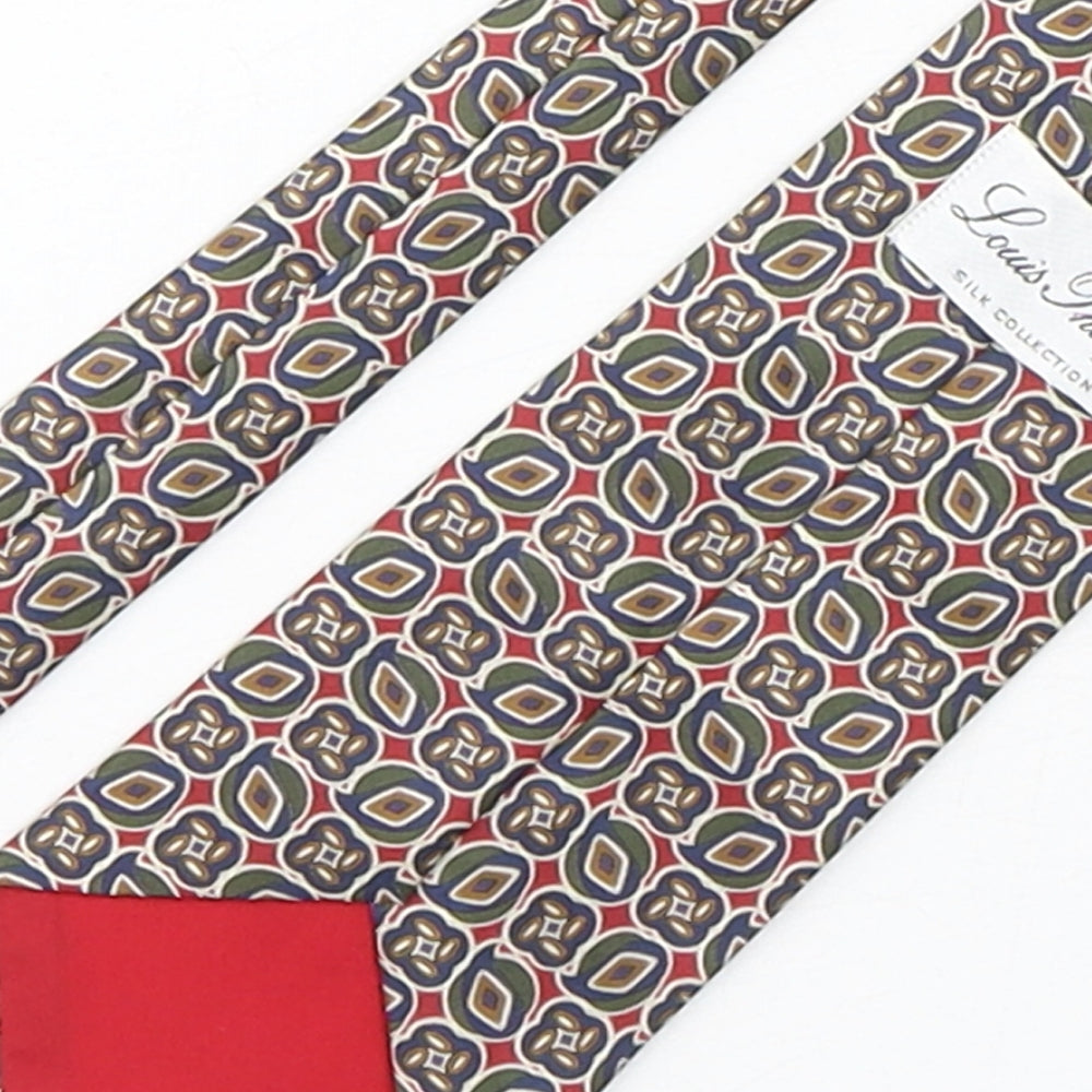 Louis Philippe Mens Multicoloured Paisley Silk Pointed Tie One Size