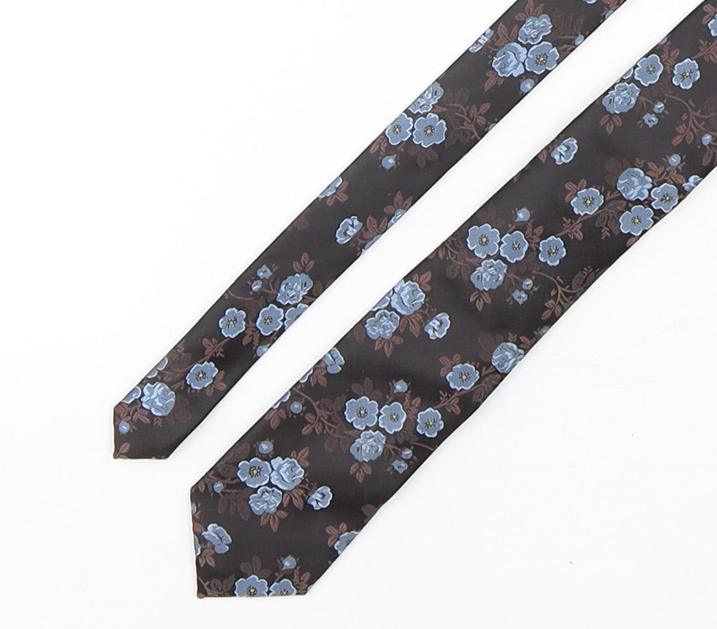 Duffer Mens Multicoloured Floral Polyester Pointed Tie One Size
