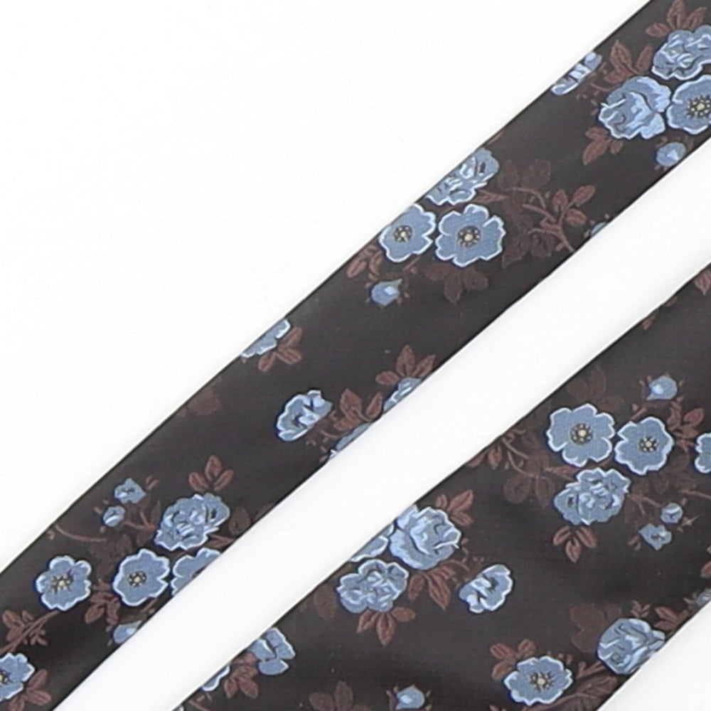 Duffer Mens Multicoloured Floral Polyester Pointed Tie One Size