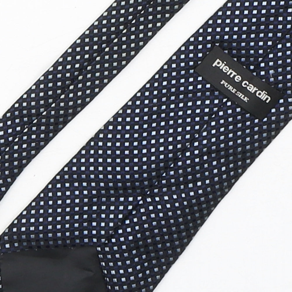 Pierre Cardin  Mens Multicoloured Plaids & Checks Silk Pointed Tie One Size