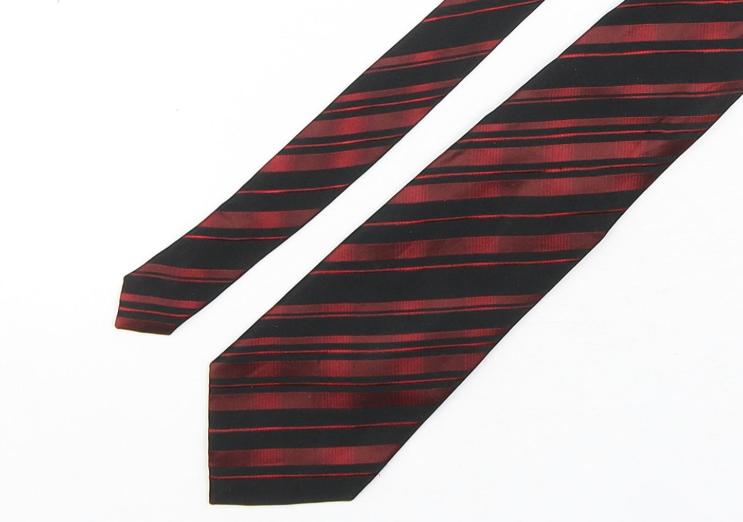 Pierre Cardin  Mens Multicoloured Striped Silk Pointed Tie One Size