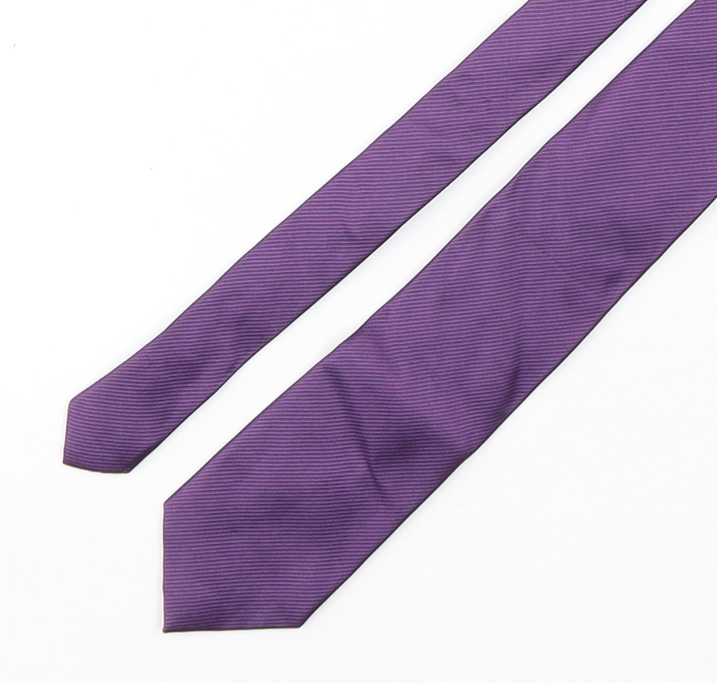Paul Costelloe Mens Purple  Silk Pointed Tie One Size