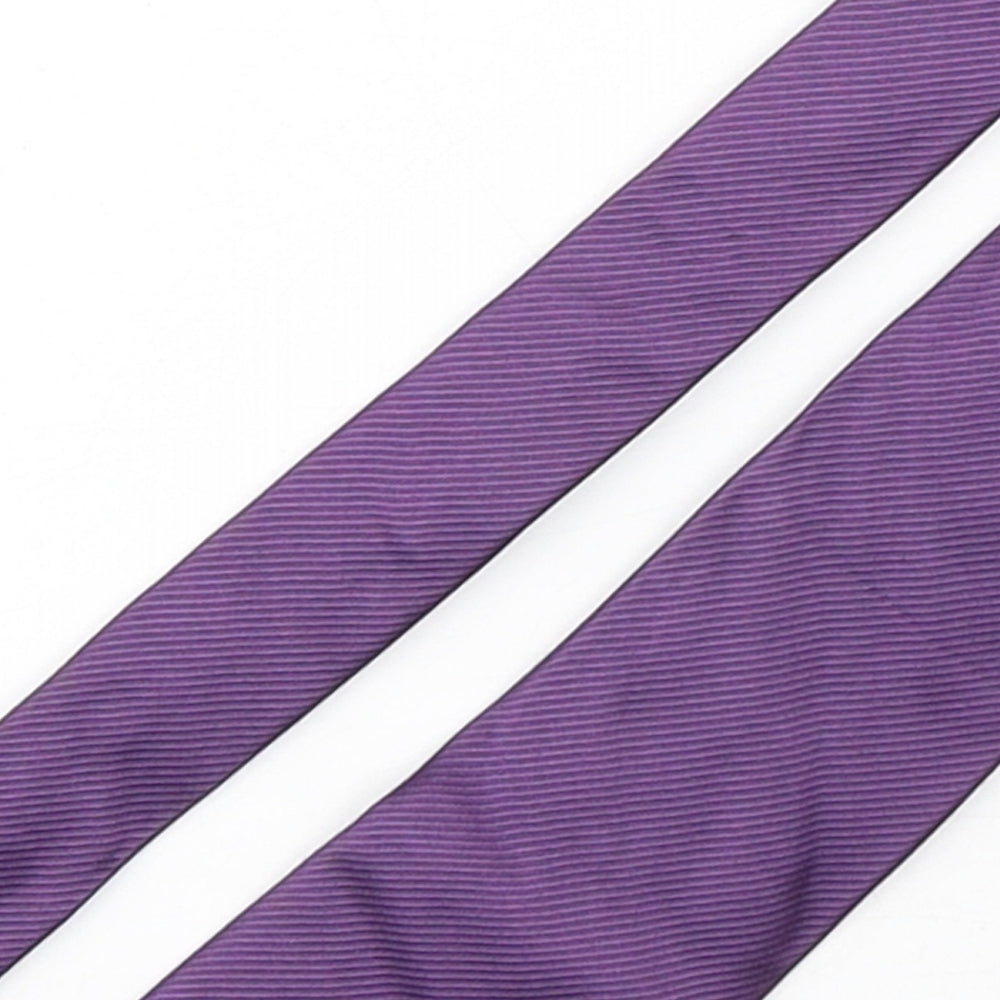 Paul Costelloe Mens Purple  Silk Pointed Tie One Size