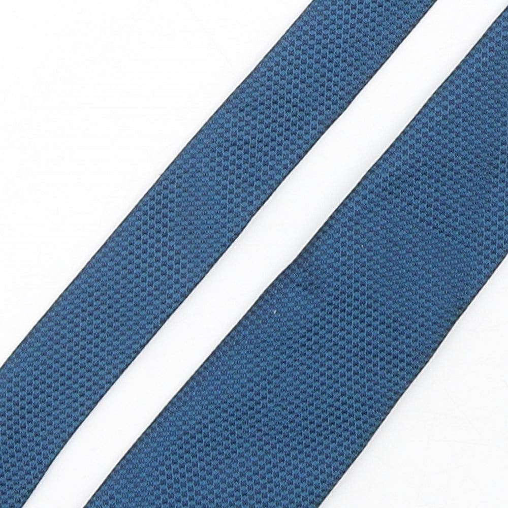 Marks and Spencer Mens Green Geometric Silk Pointed Tie One Size