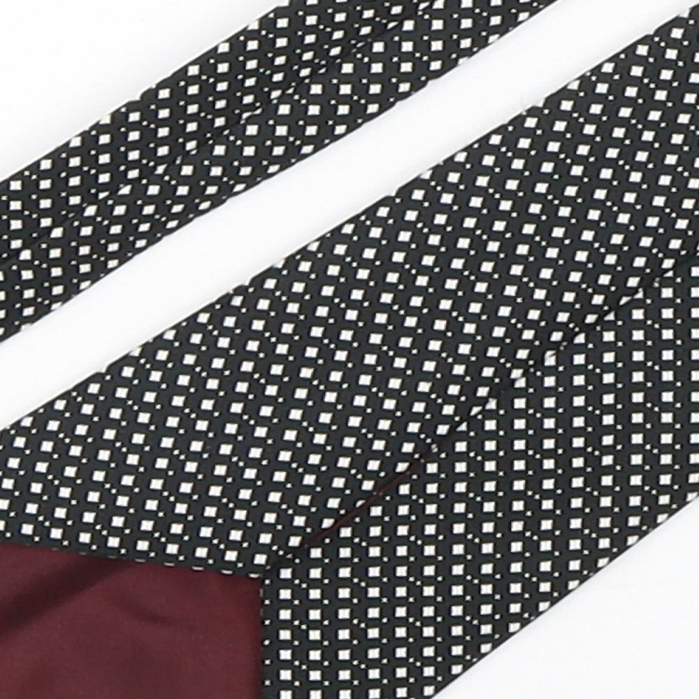 Austin Reed  Mens Multicoloured Geometric Polyester Pointed Tie One Size