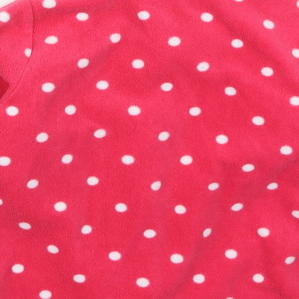 Mothercare Girls Pink Polka Dot  Jacket  Size 2-3 Years  Zip