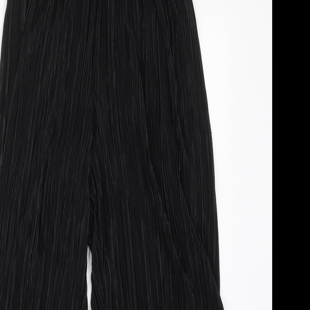 H&M Girls Black  Polyester Capri Trousers Size 14 Years  Regular