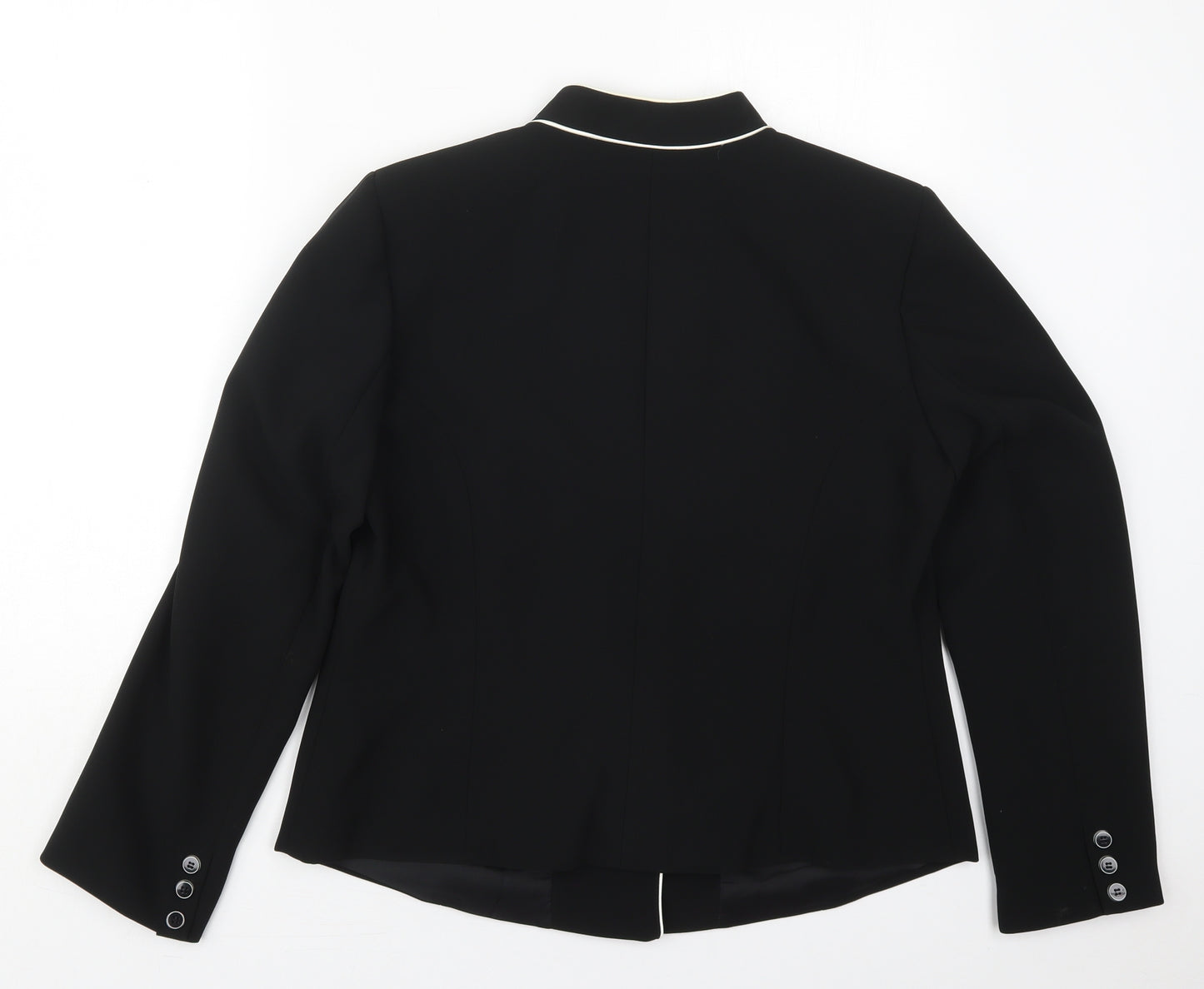 Roman Womens Black   Jacket  Size 16  Button