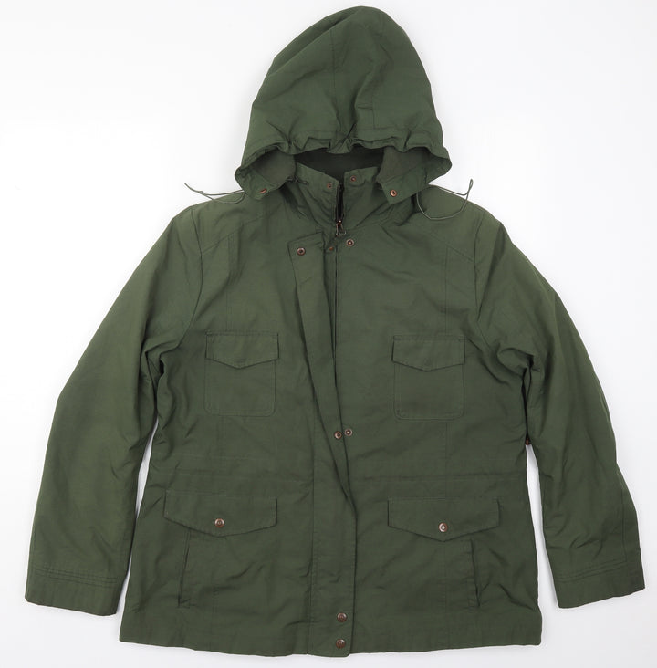 Klass Womens Green Jacket Coat Size L Zip