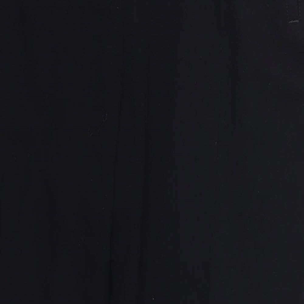 Marks and Spencer Womens Black  Polyester Trousers  Size 20 L30 in Regular Button