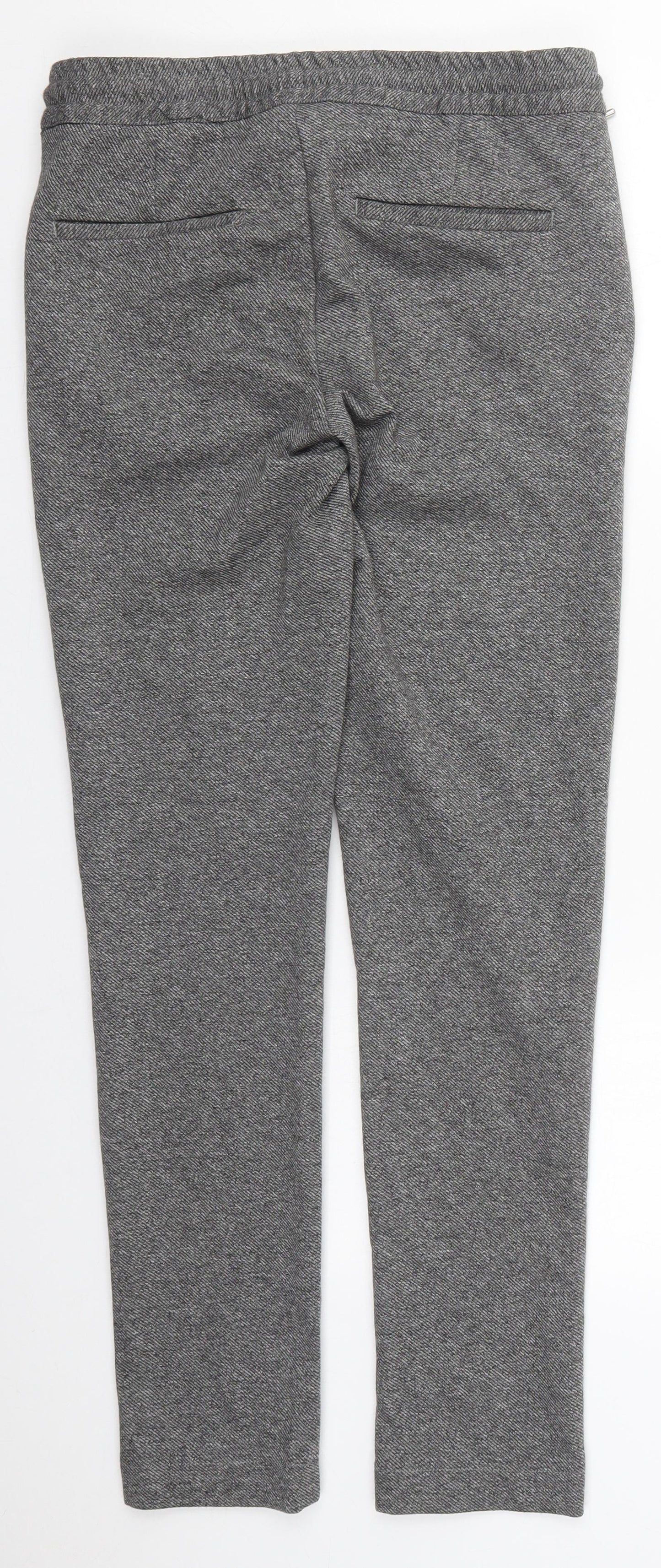 River Island Womens Grey  Polyester Trousers  Size 30 in L29 in Regular Hook & Eye