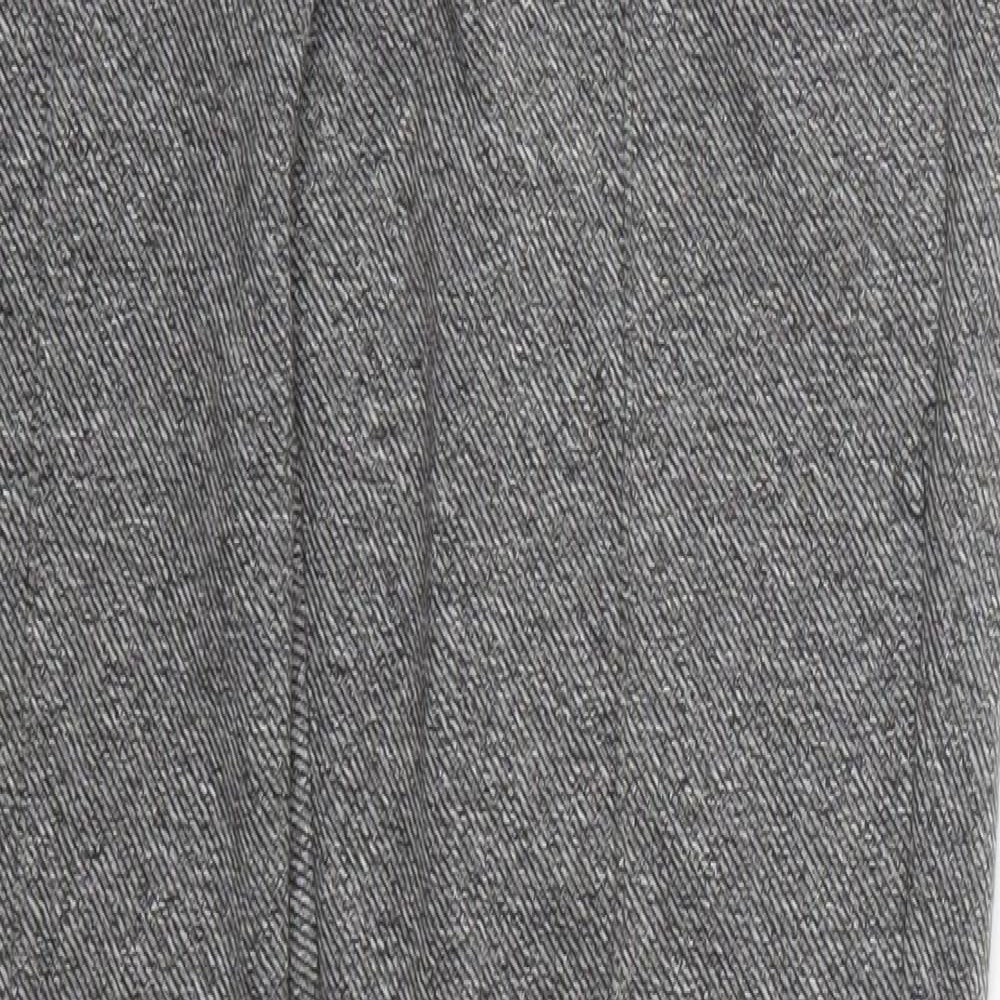 River Island Womens Grey  Polyester Trousers  Size 30 in L29 in Regular Hook & Eye