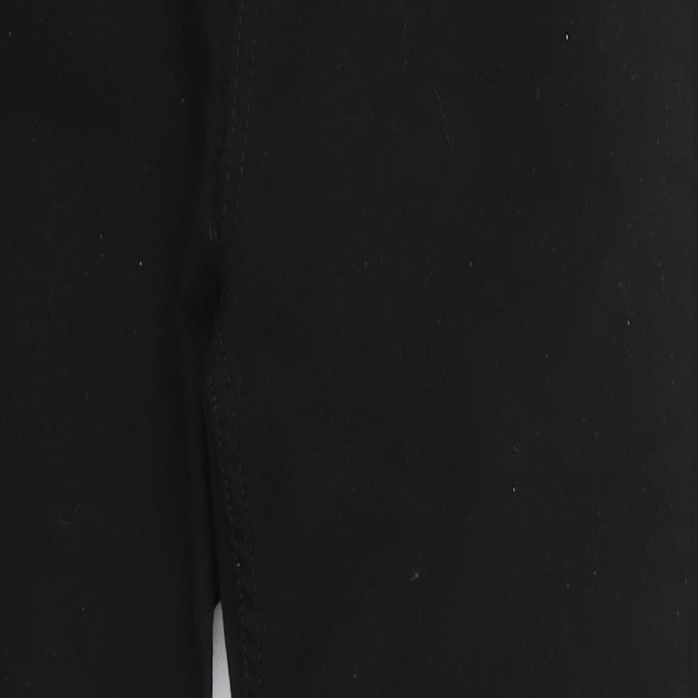 New Look Womens Black  Cotton Skinny Jeans Size 14 L27 in Regular Button