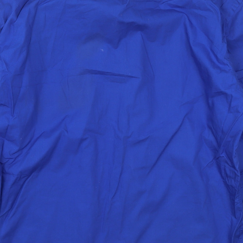 Diffusion Mens Blue  Cotton  Button-Up Size 2XL Collared Button