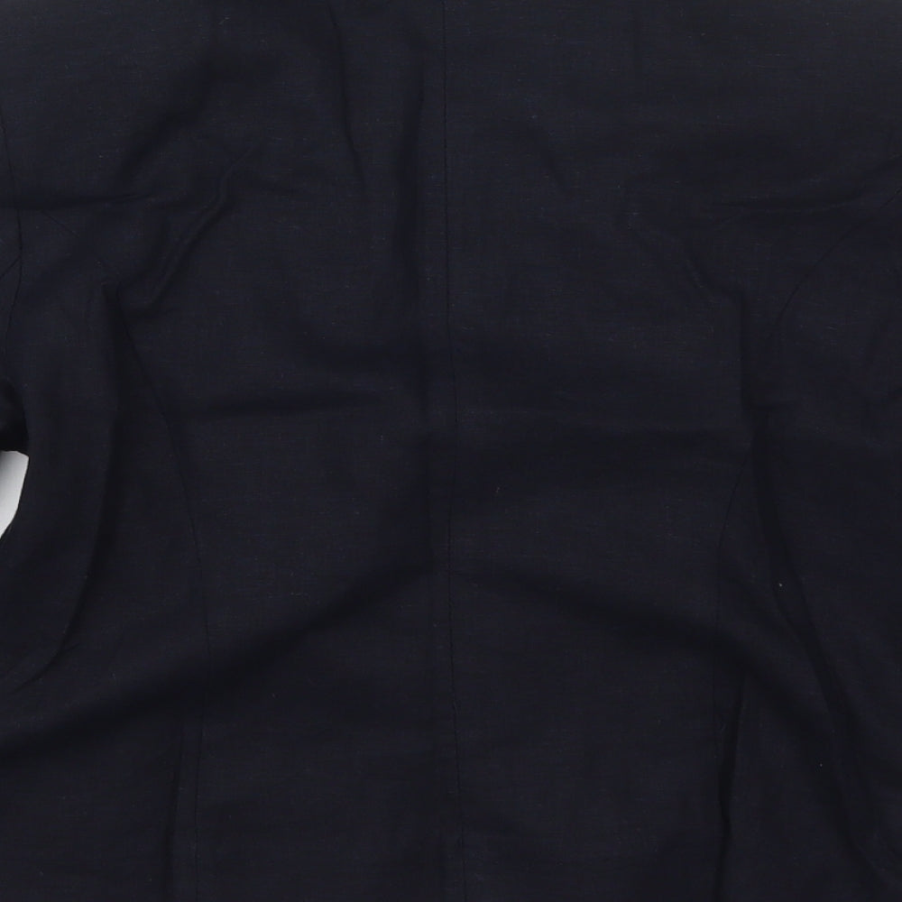 Marks and Spencer Womens Blue   Jacket  Size 12  Hook & Eye