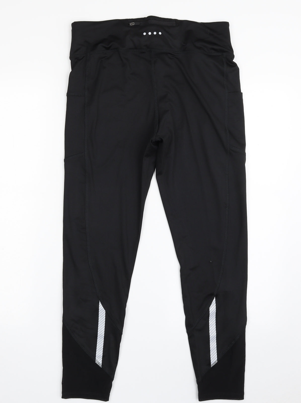 Matalan Womens Black  Polyester Compression Leggings Size 14 L27 in Athletic  - Souluxe