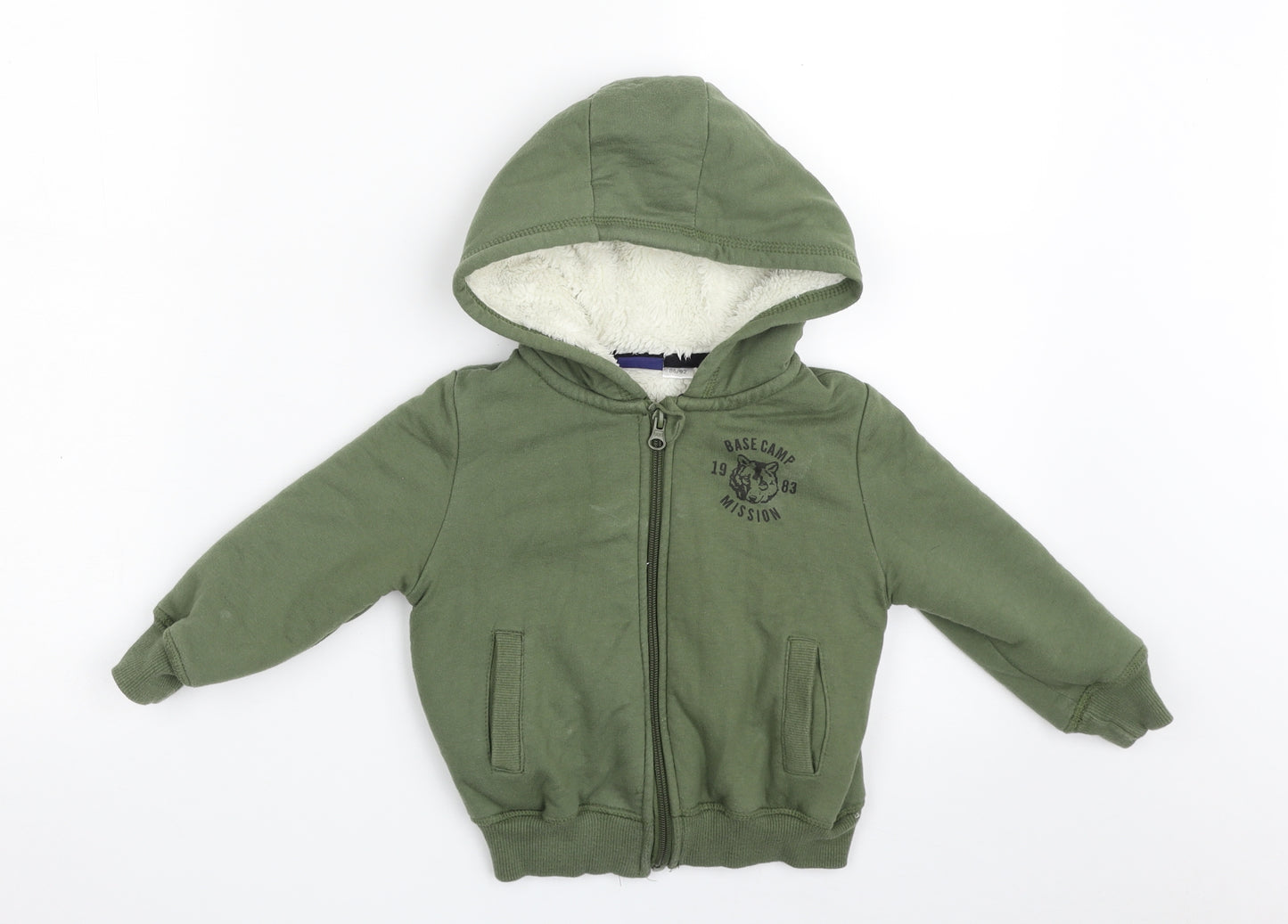Lupilu Boys Green   Jacket  Size 18-24 Months   Zip