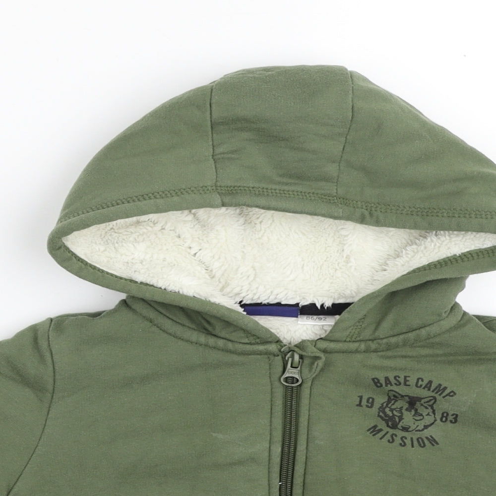 Lupilu Boys Green   Jacket  Size 18-24 Months   Zip