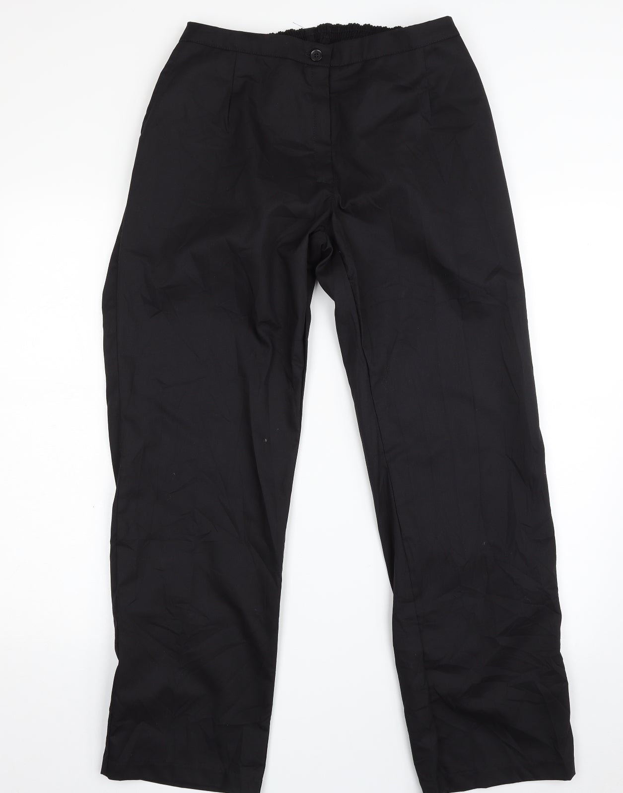 Meltemi Womens Black  Polyester Trousers  Size 16 L29 in Regular Zip