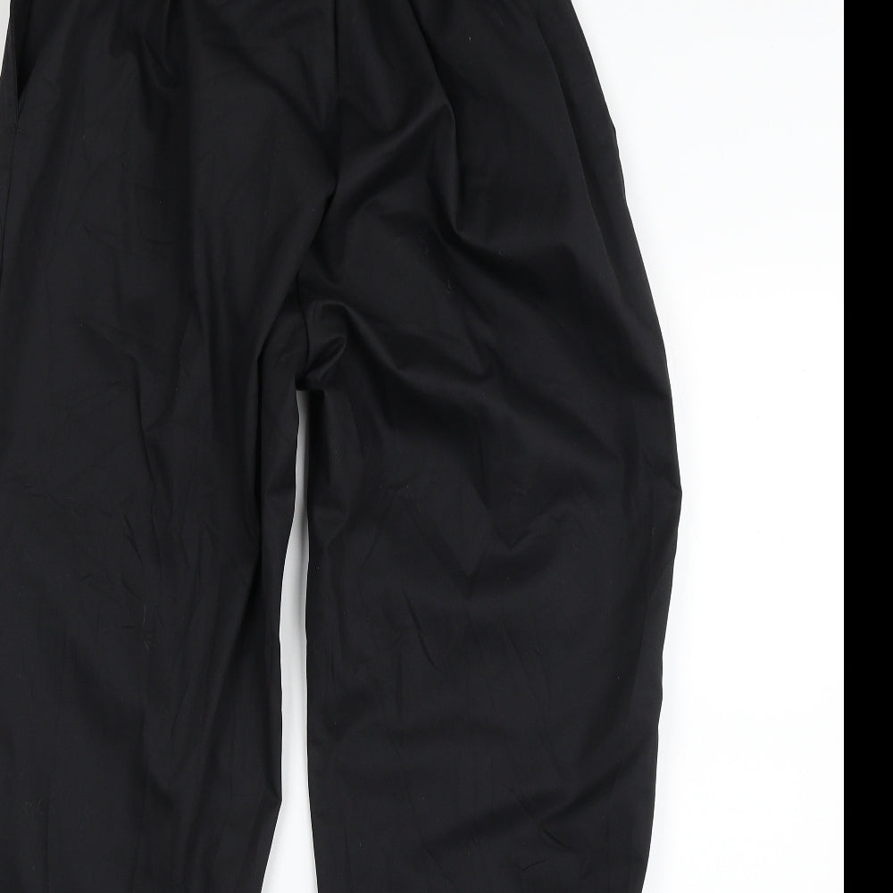 Meltemi Womens Black  Polyester Trousers  Size 16 L29 in Regular Zip