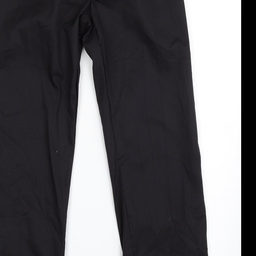 Meltemi Womens Black  Polyester Trousers  Size 16 L29 in Regular Zip
