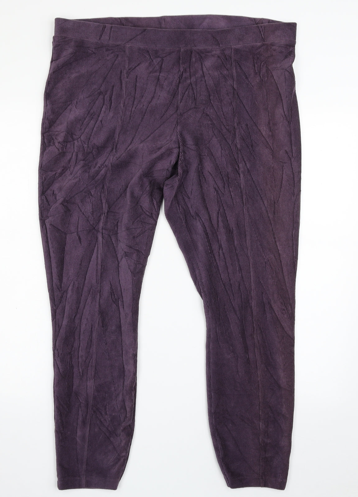 TU Womens Purple  Polyester Jegging Leggings Size 20 L26 in