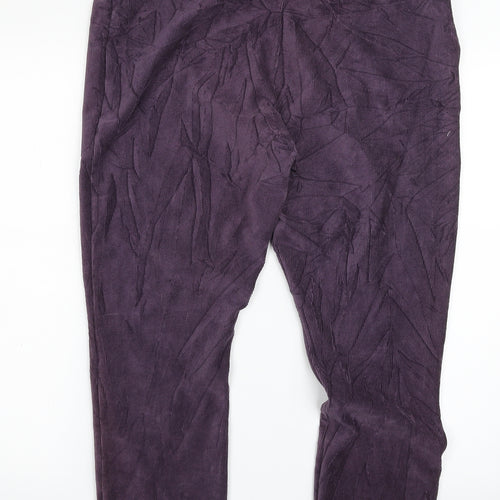 TU Womens Purple  Polyester Jegging Leggings Size 20 L26 in