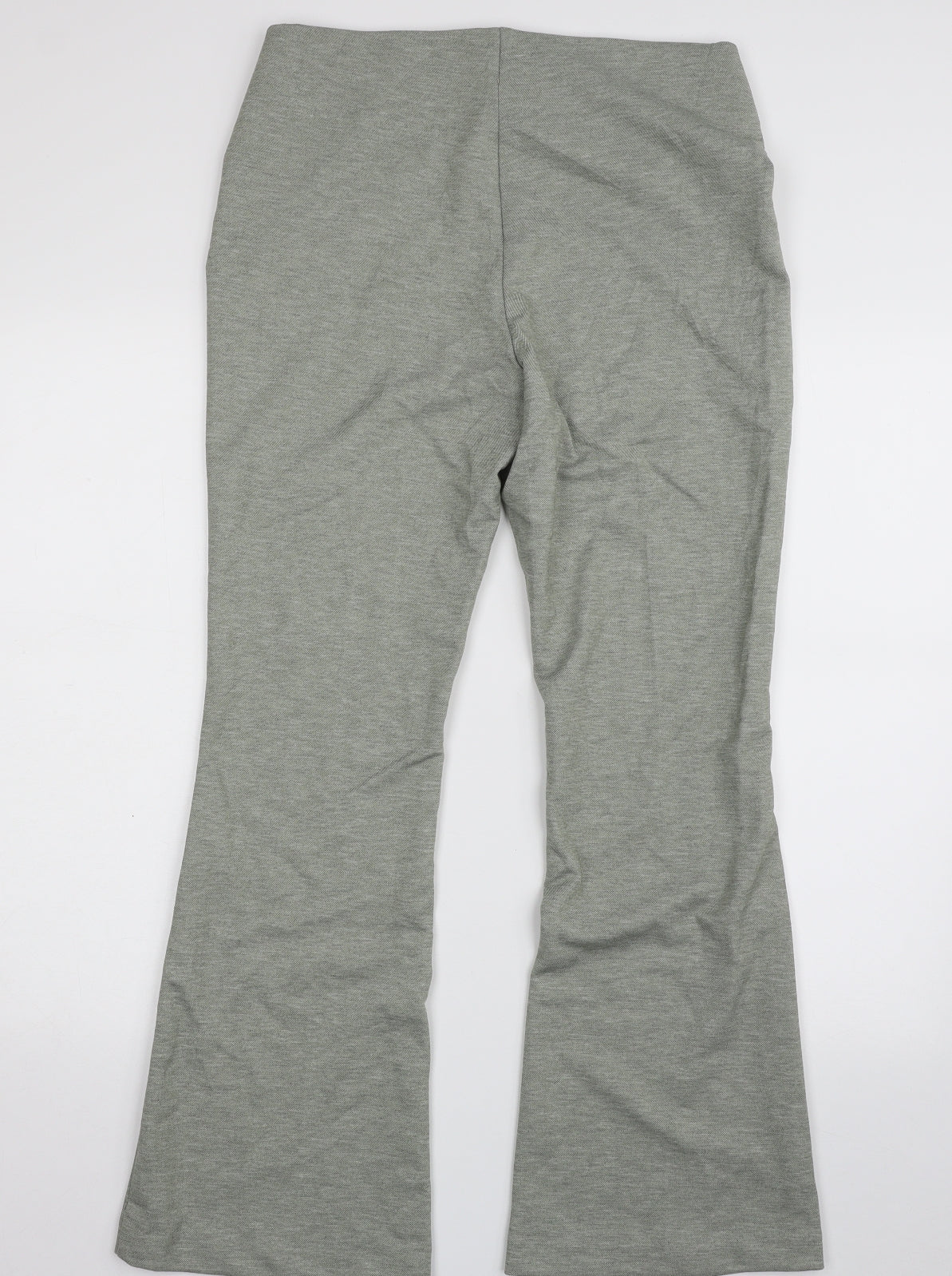 Marks and Spencer Womens Green  Polyester Trousers  Size 12 L29 in Regular