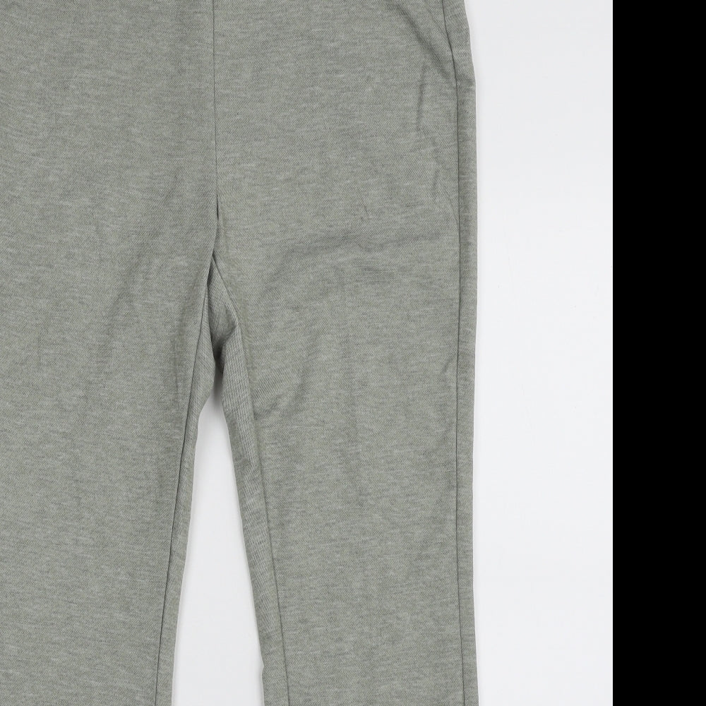 Marks and Spencer Womens Green  Polyester Trousers  Size 12 L29 in Regular