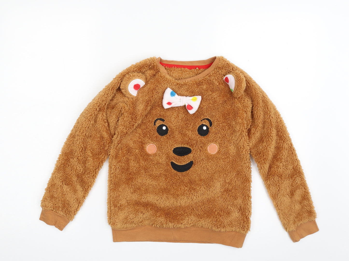 George Girls Brown  100% Polyester Pullover Sweatshirt Size 8-9 Years