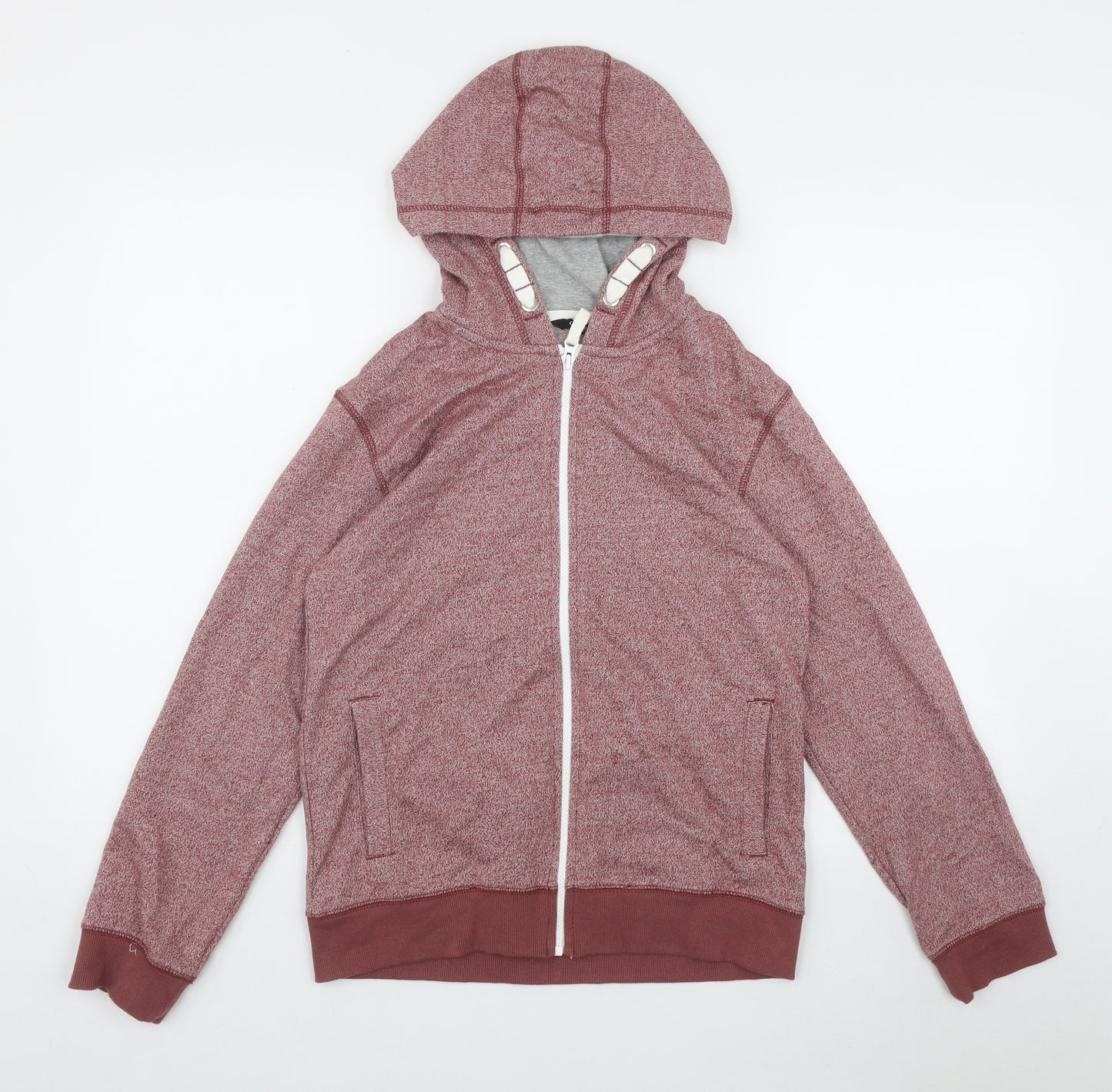 George Boys Red  Cotton Full Zip Hoodie Size 12-13 Years  Zip
