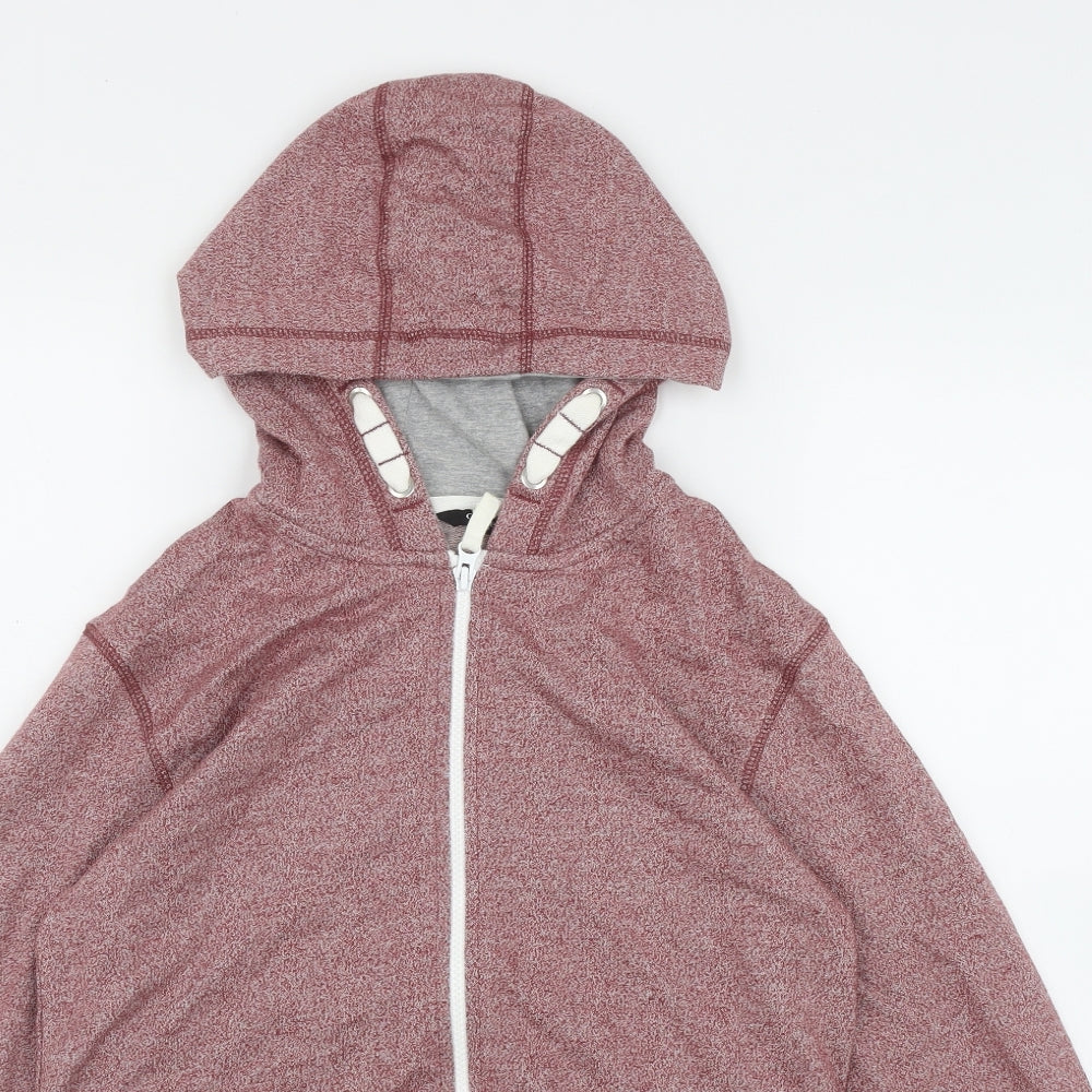 George Boys Red  Cotton Full Zip Hoodie Size 12-13 Years  Zip