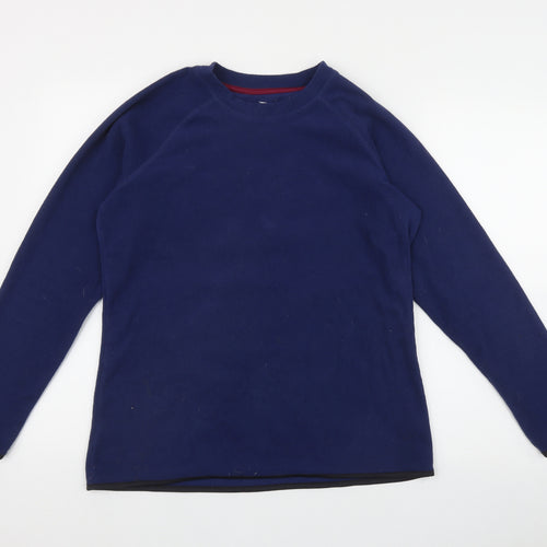 Crane Womens Blue  Polyester Pullover Sweatshirt Size M