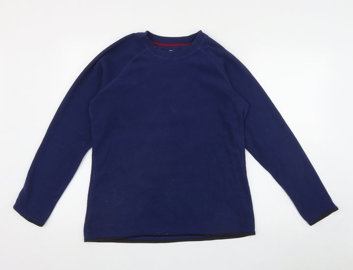 Crane Womens Blue Polyester Pullover Sweatshirt Size M