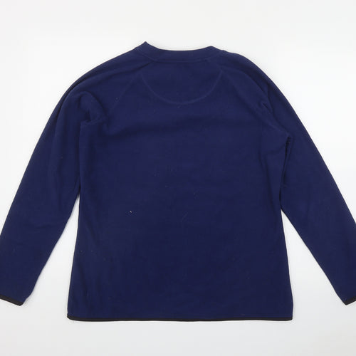 Crane Womens Blue  Polyester Pullover Sweatshirt Size M