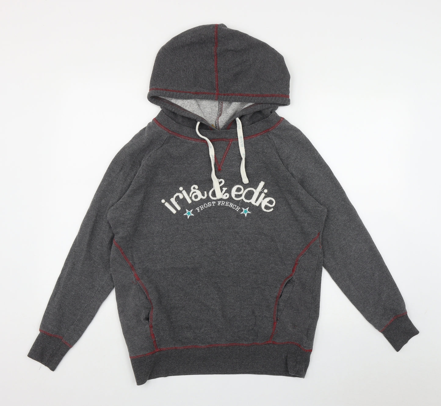 Frost French Womens Grey  Cotton Pullover Hoodie Size 6