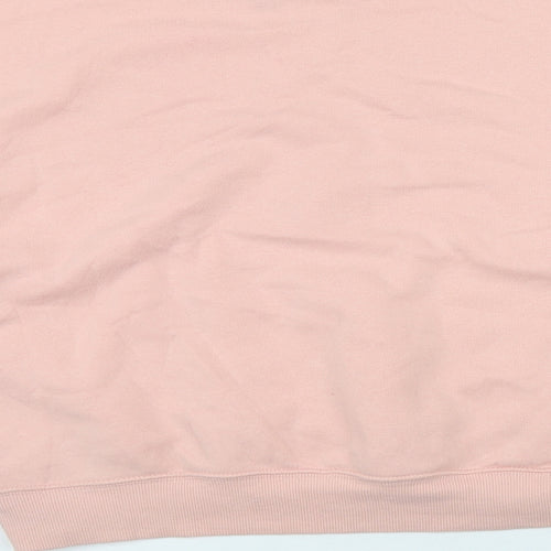 H&M Womens Pink  Cotton Pullover Sweatshirt Size XS   - 'Angel Youth'