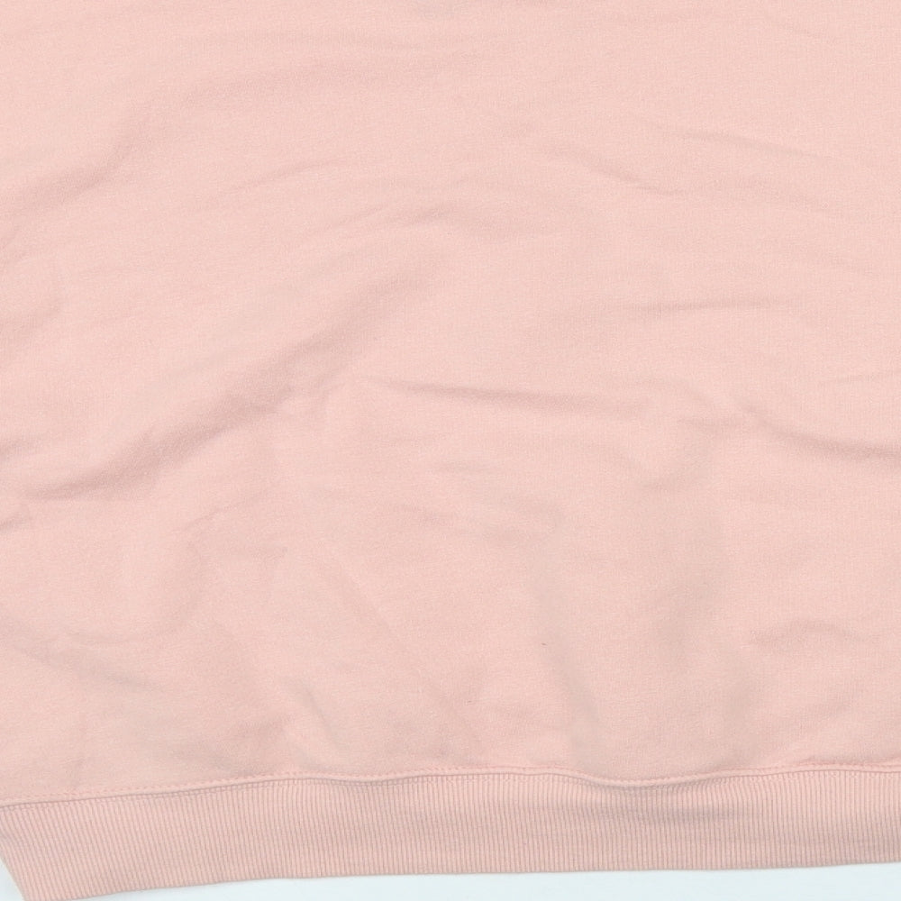 H&M Womens Pink  Cotton Pullover Sweatshirt Size XS   - 'Angel Youth'