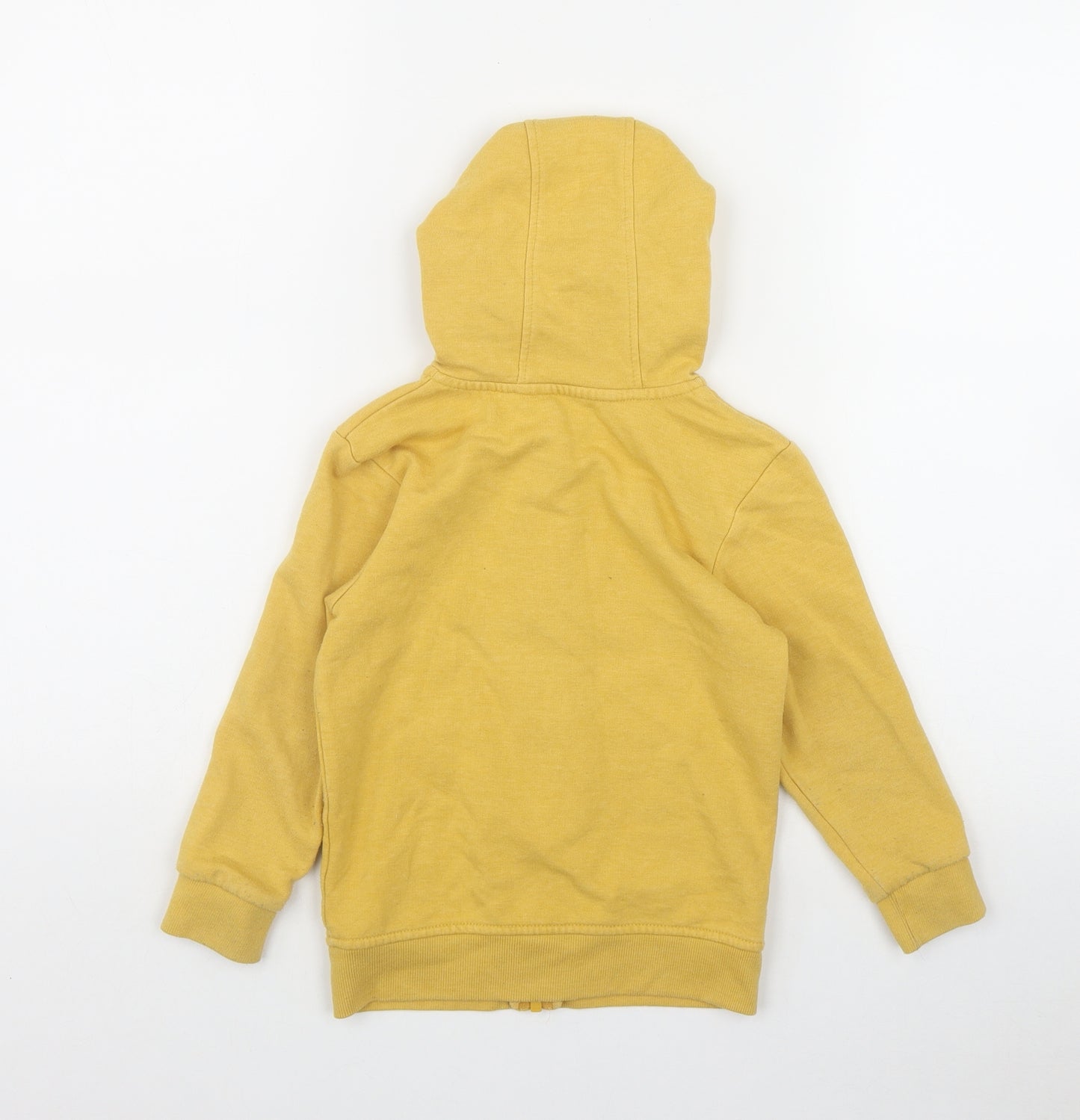 George Boys Yellow  Cotton Full Zip Hoodie Size 4-5 Years  Zip
