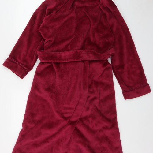 Carole Hochman Womens Red  Polyester Top Robe Size M  Tie