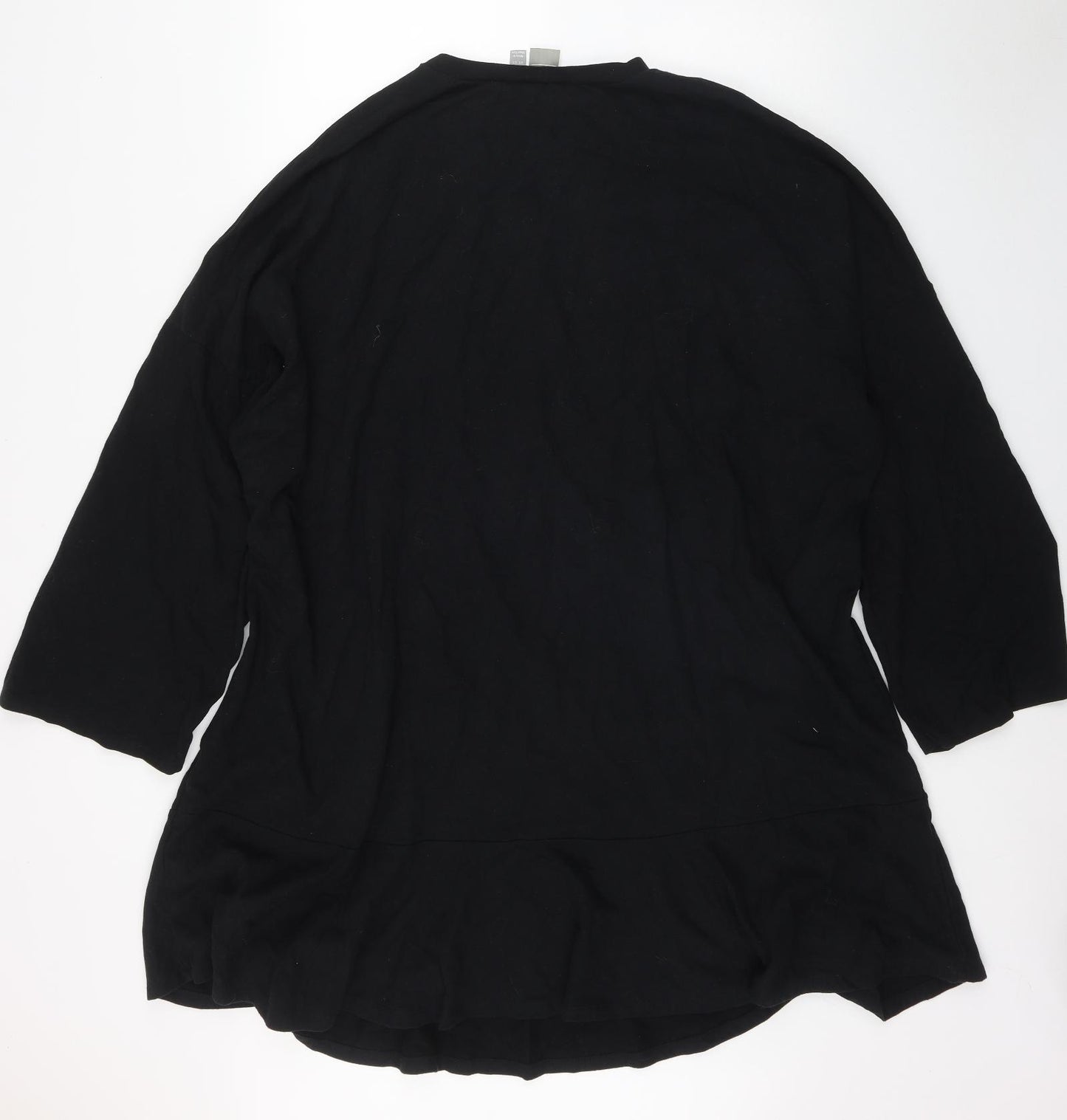 ASOS Womens Black  Cotton A-Line  Size 26  Round Neck