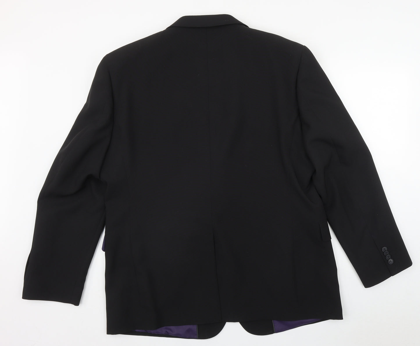 Taylor & Wright Mens Black  Polyester Jacket Suit Jacket Size 46