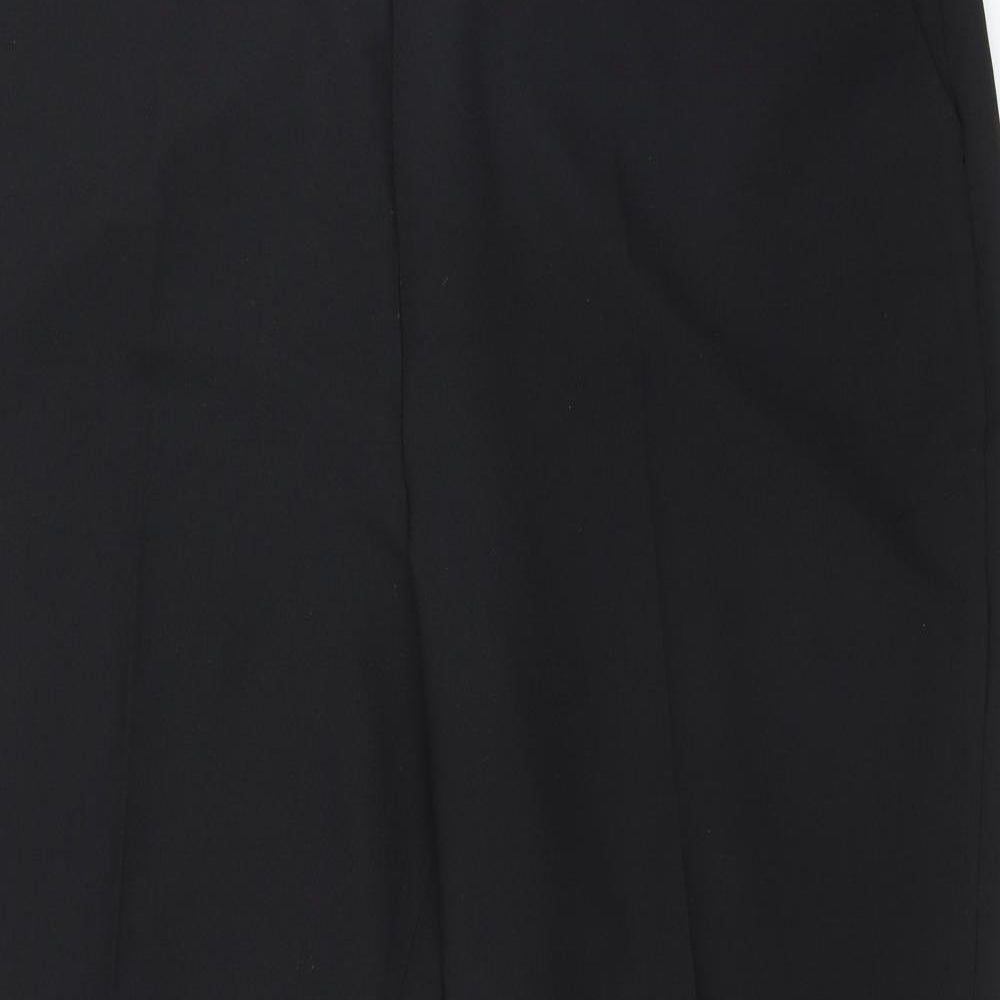 Preworn Womens Black  Polyester Trousers  Size 22 L29 in Regular