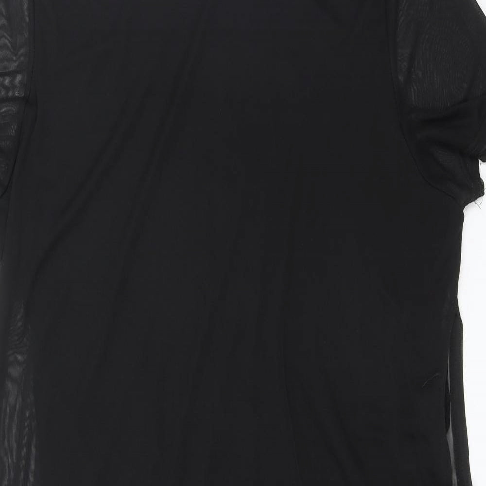 Atmosphere Womens Black  Polyester Basic T-Shirt Size 18 Round Neck