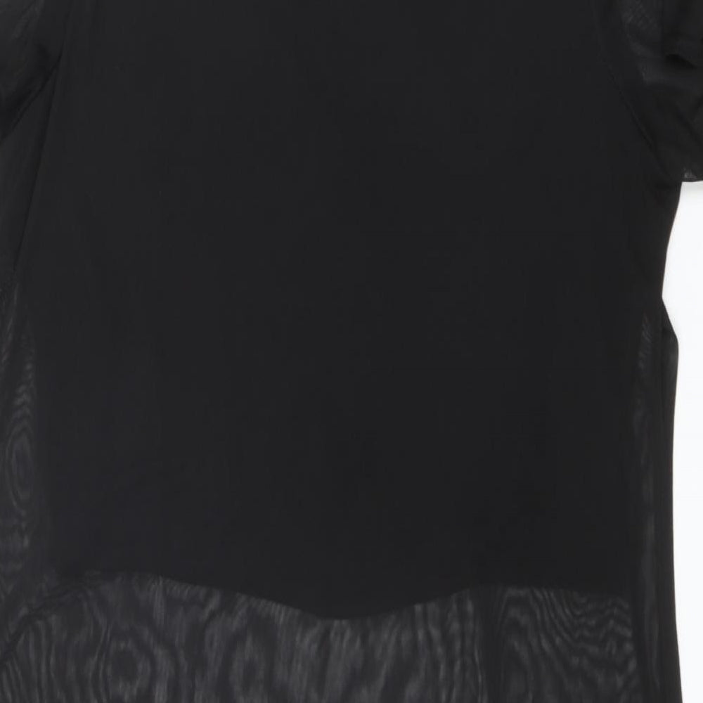 Atmosphere Womens Black  Polyester Basic T-Shirt Size 18 Round Neck