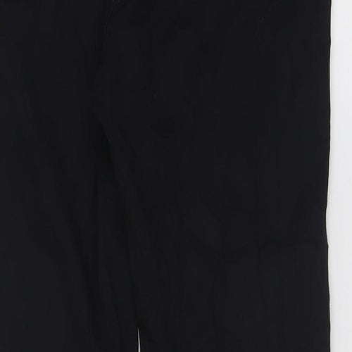BHS Womens Black  Viscose Trousers  Size 12 L30 in Regular Button